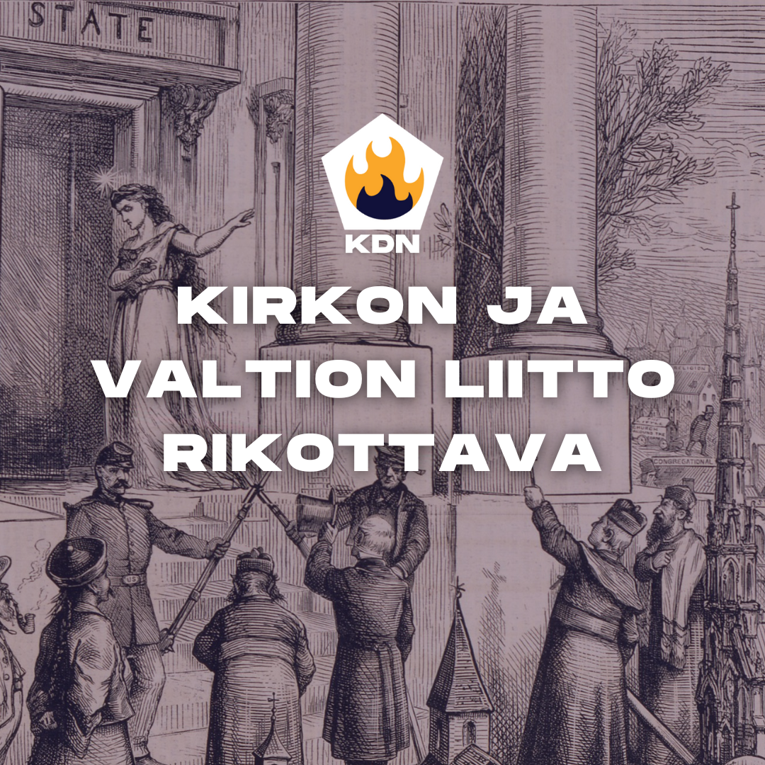 Read more about the article KD Nuoret: Kirkon ja valtion liitto rikottava