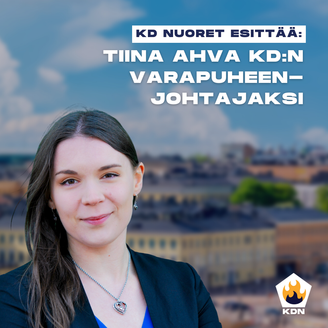 Read more about the article KD Nuoret: Tiina Ahva KD:n varapuheenjohtajaksi