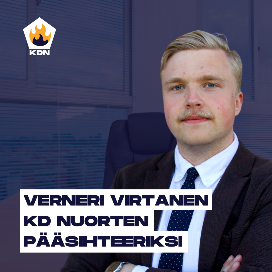 Read more about the article KD Nuorten uudeksi pääsihteeriksi Verneri Virtanen