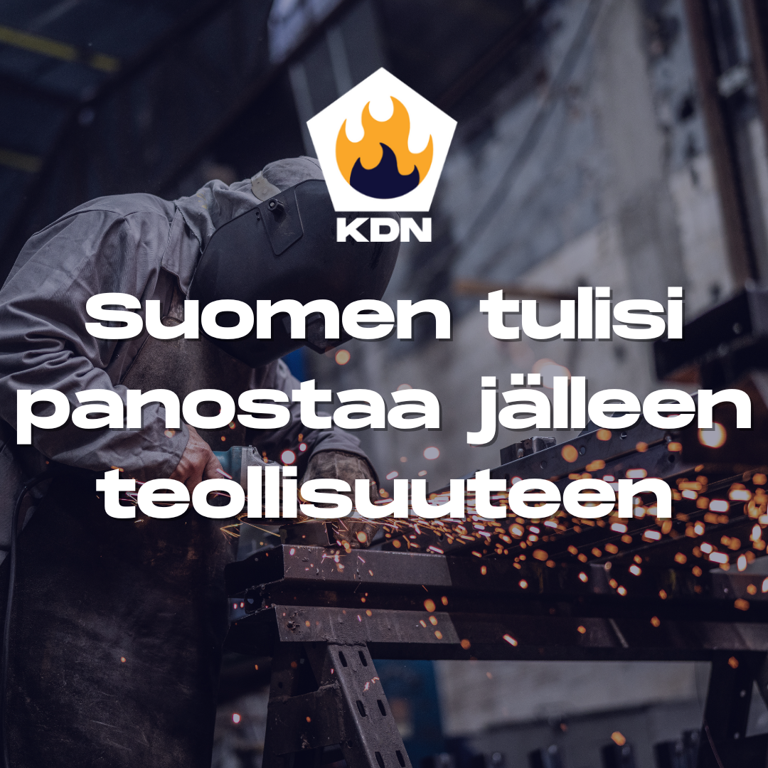 Read more about the article Suomen tulisi panostaa jälleen teollisuuteen