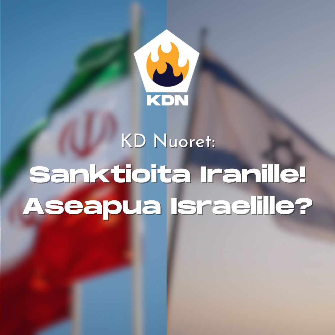 Read more about the article Sanktioita Iranille! Aseapua Israelille?