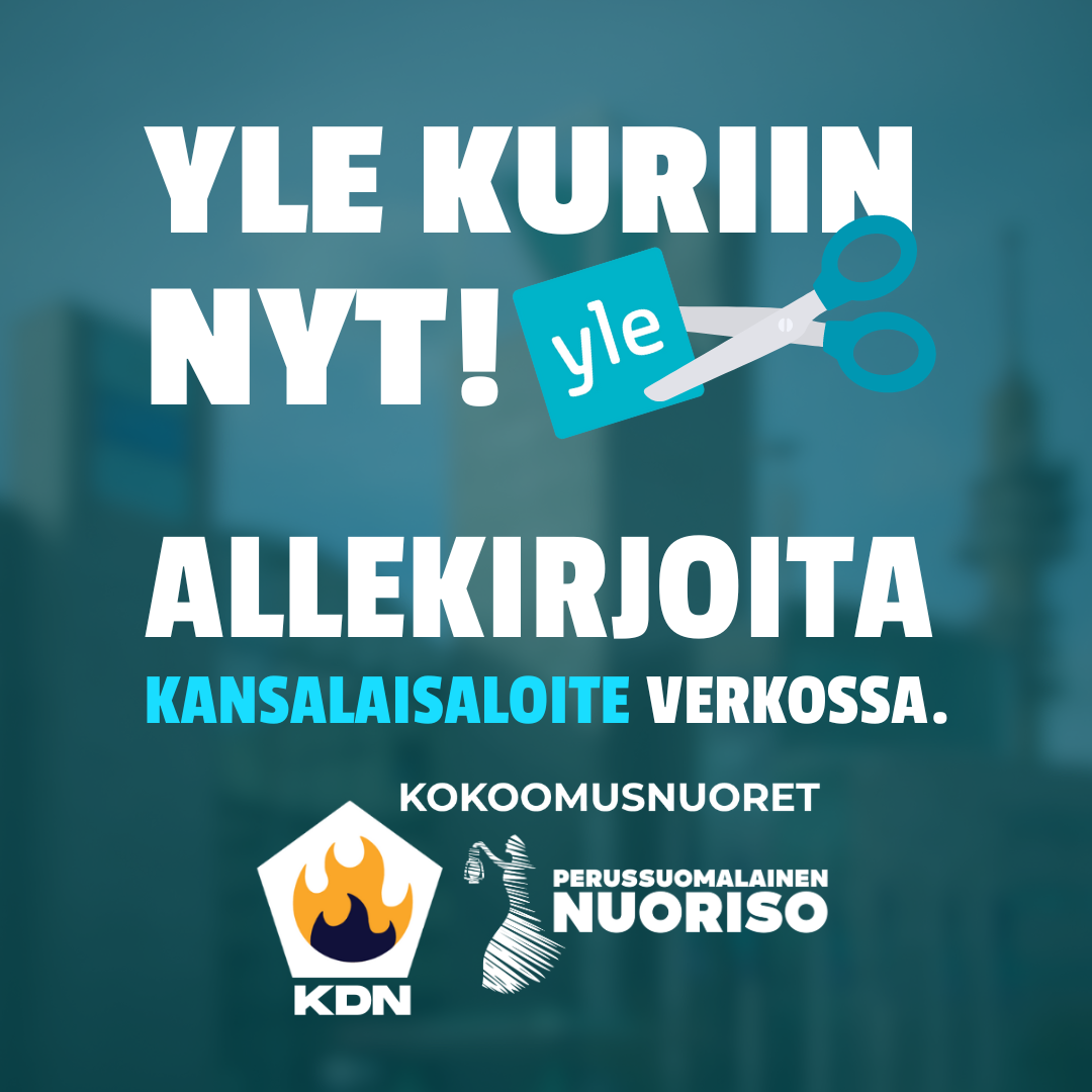 Read more about the article PS-Nuoriso, Kokoomusnuoret ja KD Nuoret: Yle kuriin nyt!