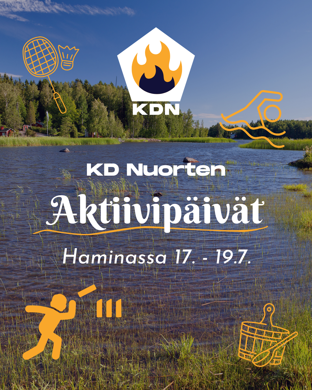Read more about the article KD Nuorten Aktiivipäivät Haminassa 17. – 19.7.2026