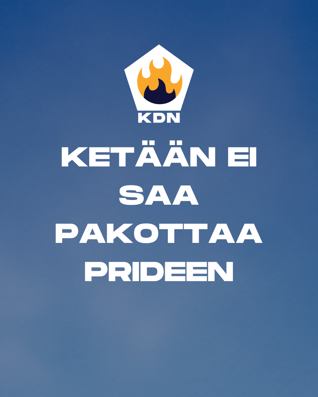 Read more about the article Ketään ei saa pakottaa prideen