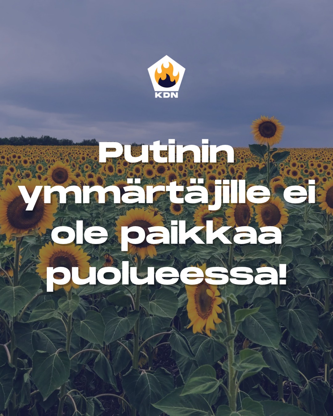 Read more about the article Putinin ymmärtäjille ei ole paikkaa puolueessa!